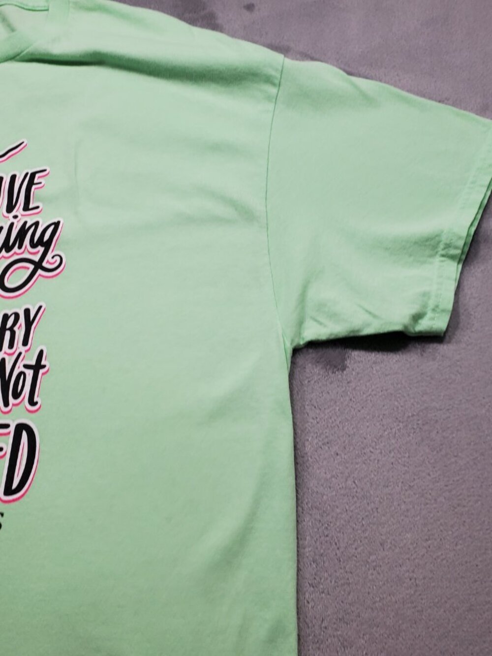 Girlie Girl Originals Selective Hearing Graphic T-shirt Mint Green Wm Sz 2X - Picture 6 of 9